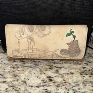 Disney Loungefly Wall-e Canvas Wallet RARE Pre Owned Box A